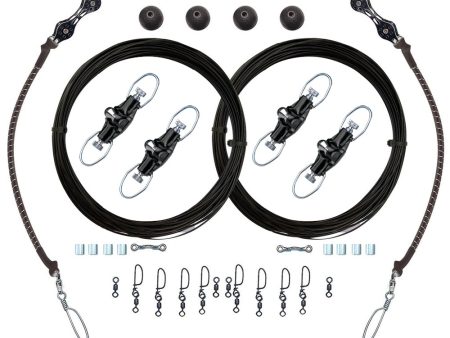 Rupp Double Rigging Kit w Nok-Outs - 320 Black Mono [CA-0026-MO] Online Sale