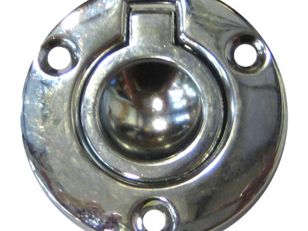 Perko Round Flush Ring Pull - 2  - Chrome Plated Zinc [1232DP2CHR] Supply