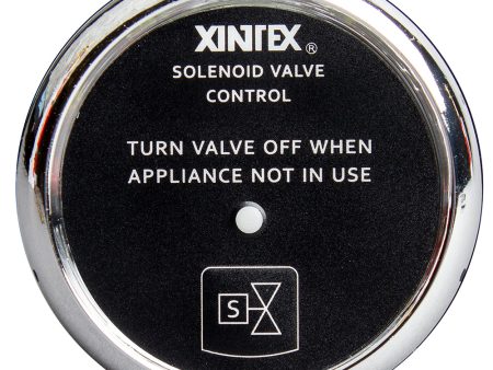 Fireboy-Xintex Propane Control  Solenoid Valve w Chrome Bezel Display [C-1C-R] Hot on Sale