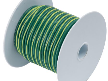 Ancor Green w Yellow Stripe 10 AWG Tinned Copper Wire - 25  [109302] Cheap