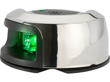 Attwood LightArmor Deck Mount Navigation Light - Stainless Steel - Starboard (green) - 2NM [NV2012SSG-7] Online Hot Sale