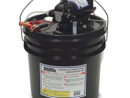 Shurflo by Pentair Oil Change Pump w 3.5 Gallon Bucket - 12 VDC, 1.5 GPM [8050-305-426] Online Hot Sale