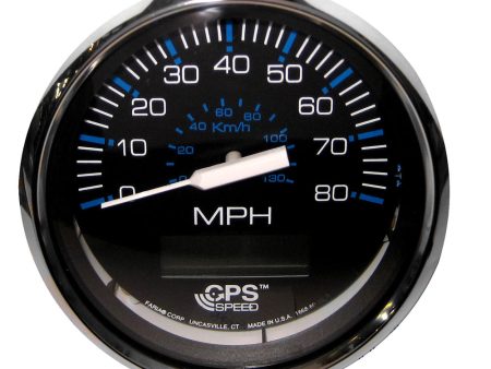 Faria Chesapeake Black 4  Speedometer w  LCD Heading Display - 80MPH (GPS) [33730] Discount