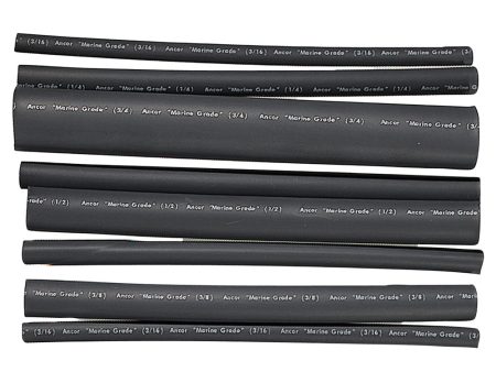 Ancor Adhesive Lined Heat Shrink Tubing - Assorted 8-Pack, 6 , 20-2 0 AWG, Black [301506] Online