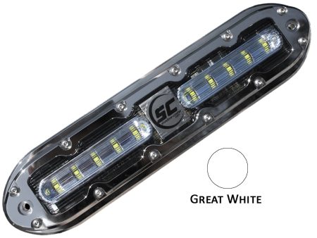 Shadow-Caster SCM-10 LED Underwater Light w 20  Cable - 316 SS Housing - Great White [SCM-10-GW-20] For Sale