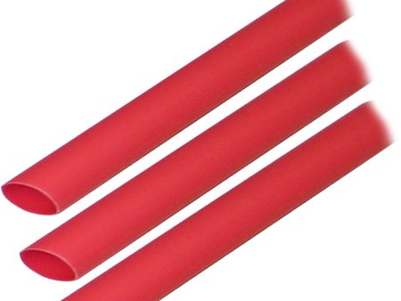 Ancor Adhesive Lined Heat Shrink Tubing (ALT) - 3 8  x 3  - 3-Pack - Red [304603] Cheap