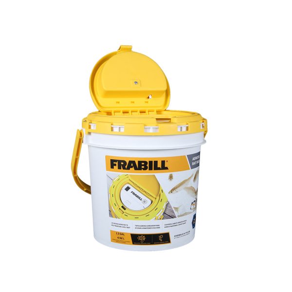 Frabill Dual Fish Bait Bucket w Aerator Built-In [4825] For Cheap