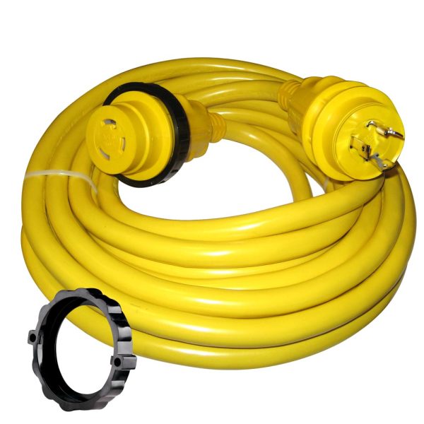 Marinco 30 Amp Power Cord Plus Cordset - 35  - Yellow [35SPP] Discount