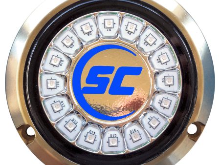 Shadow-Caster Ultra Blue Single Color Underwater Light - 16 LEDs - Bronze [SCR-16-UB-BZ-10] Online now