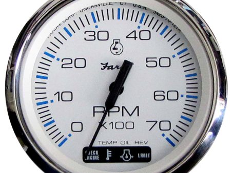 Faria Chesapeake White SS 4  Tachometer w Suzuki Monitor - 7000 RPM (Gas) (Suzuki Outboard) [33860] Online