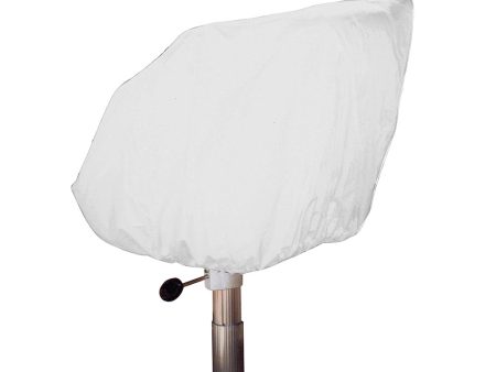 Taylor Made Helm Bucket Fixed Back Boat Seat Cover - Vinyl White [40230] For Sale