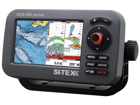 SI-TEX SVS-560CF-E Chartplotter - 5  Color Screen w External GPS & Navionics+ Flexible Coverage [SVS-560CF-E] For Discount