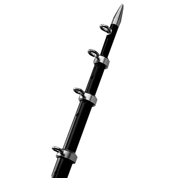 TACO 8  Black Silver Center Rigger Pole - 1-1 8  Diameter [OC-0422BKA8] on Sale