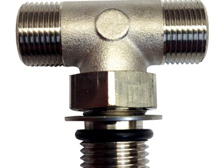 Uflex Boss Style T-Fitting - Nickel - ORB 6 to 3 8  COMP [71955T] Sale