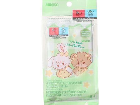 MIKKO Collection Jasmine Green Tea Scent Cooling Wipes (10 Wipes) Online now