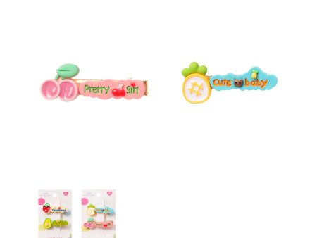 Fun Fruit Hair Clips (2 pcs) Online