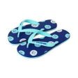 (Blue Smiley Face,41-42) Love and Peace Series Men s Flip Flops on Sale