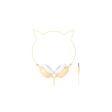 Cat Ear Wired Headphones Model：106(Yellow) Online