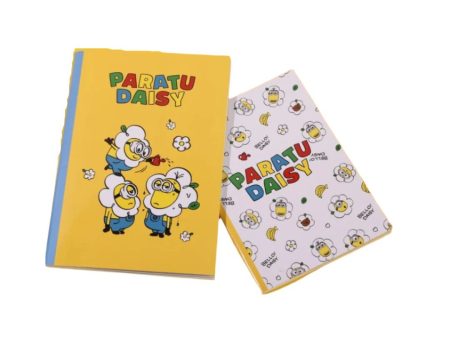 Daisy Minions Collection Stitch-bound Book Set (28 Sheets) (2 Pcs) PDQ Fashion